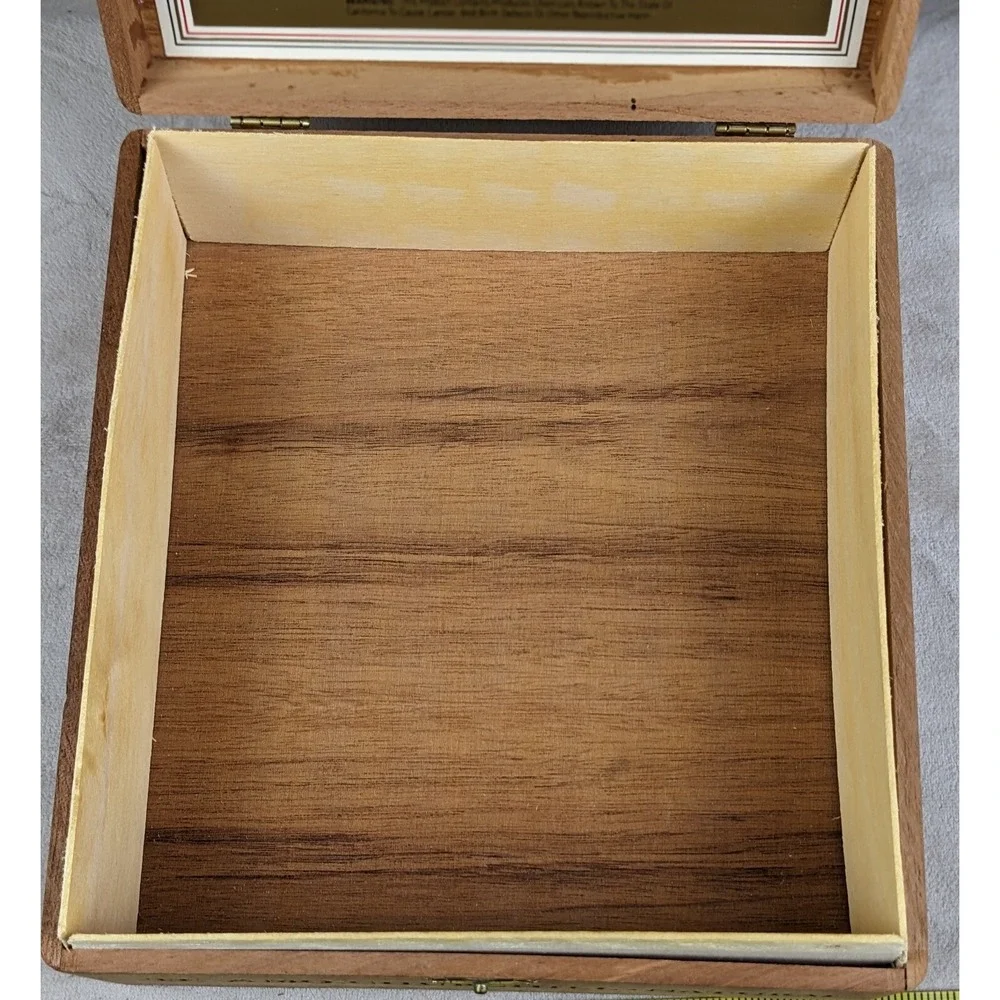 Te-Amo San Andres Valley Tobacco Empty Box Jewelry Storage Man Cave Desk Trinket